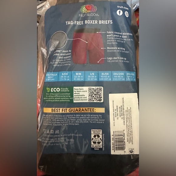 Hanes and Fruit of the Loom, Boxer Briefs, New never opened - Picture 5 of 5